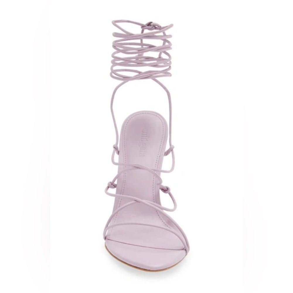 Cult Gaia Soleil Lace Up Strappy Heel Sandals in Lavender, New, Size 42 - Picture 7 of 12